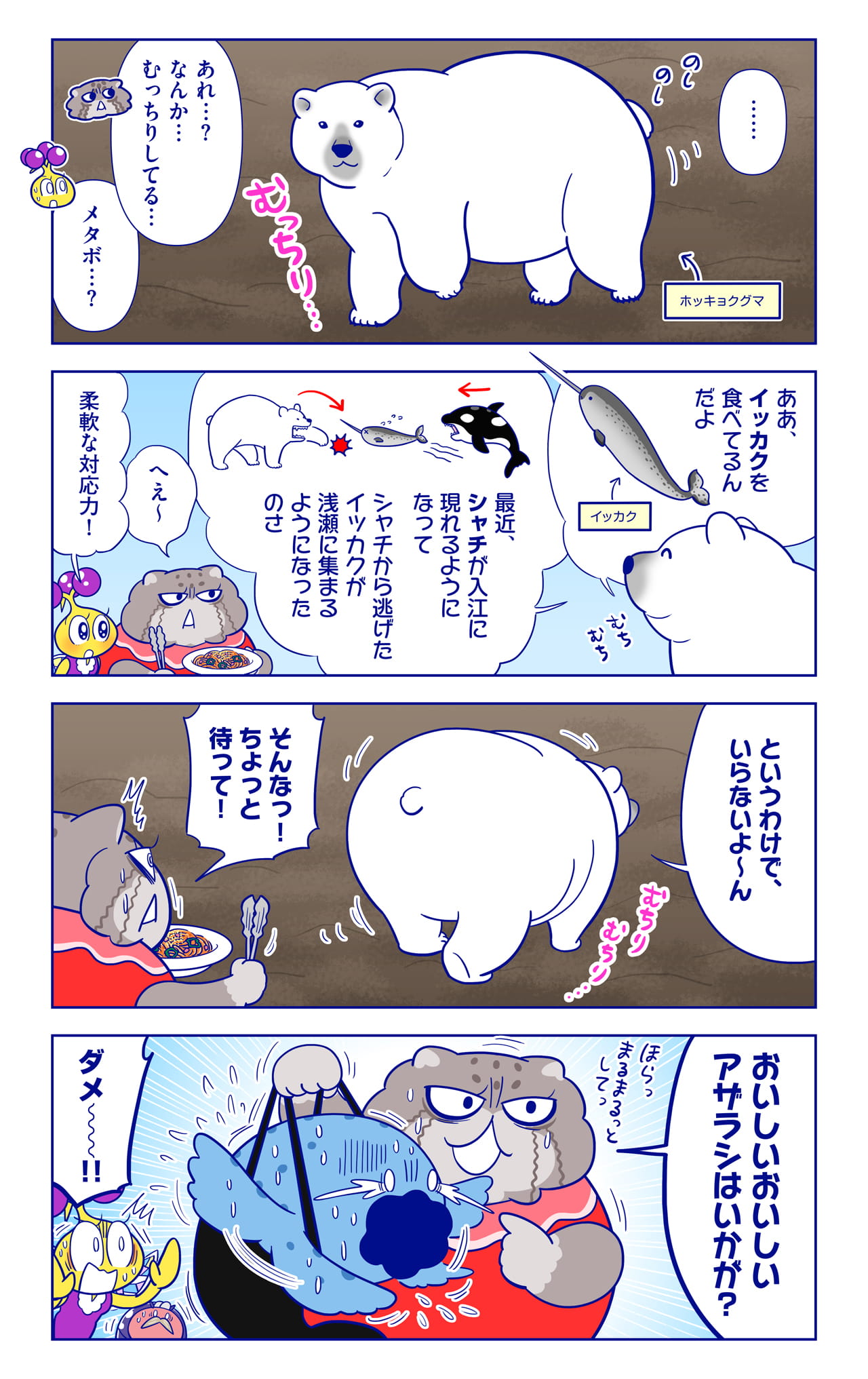 ホッキョクグマについての漫画4枚目